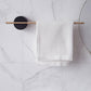 Modern Wall Mounted  Towel Rack Self Adhesive,  Wood & Brass