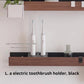 Floating Shelves for Small Bathroom Over Sink, 30/40/50 cm, Walnut & Beech
