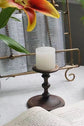 Pillar Candle Holders, Walnut & Beech, for 5cm Diameter Candlestick